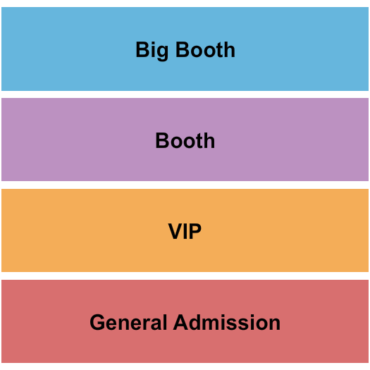 Nate Jackson's Super Funny Comedy Club Tony Baker Seating Chart